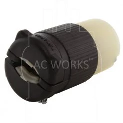 NEMA L6-15R 15 Amp 250-Volt 3-Prong Locking Female Connector by AC WORKS -AC WORKS Shop black ac works electrical plugs connectors asl615r 44 1000
