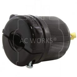 NEMA L6-20P 20 Amp 250-Volt 3-Prong Locking Male Plug with UL, C-UL Approval by AC WORKS -AC WORKS Shop black ac works electrical plugs connectors asl620p bk 1f 1000