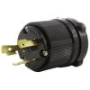 NEMA L6-30P 30 Amp 250-Volt 3-Prong Locking Male Plug with UL, C-UL Approval by AC WORKS -AC WORKS Shop black ac works electrical plugs connectors asl630p bk 64 1000