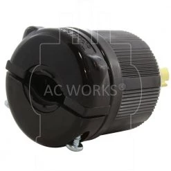NEMA 20 Amp 277-Volt 3-Prong Locking Male Plug with UL C-UL Approval by AC WORKS -AC WORKS Shop black ac works electrical plugs connectors asl720p bk 1f 1000