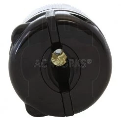 NEMA L7-20R 20 Amp 277-Volt 3-Prong Locking Female Connector in Black with UL, C-UL Approval by AC WORKS -AC WORKS Shop black ac works electrical plugs connectors asl720r bk 1f 1000