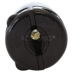 Nema L7-30R 30 Amp 277-Volt 3-Prong Locking Female Connector in Black with UL, C-UL Approval by AC WORKS -AC WORKS Shop black ac works electrical plugs connectors asl730r bk 1f 1000