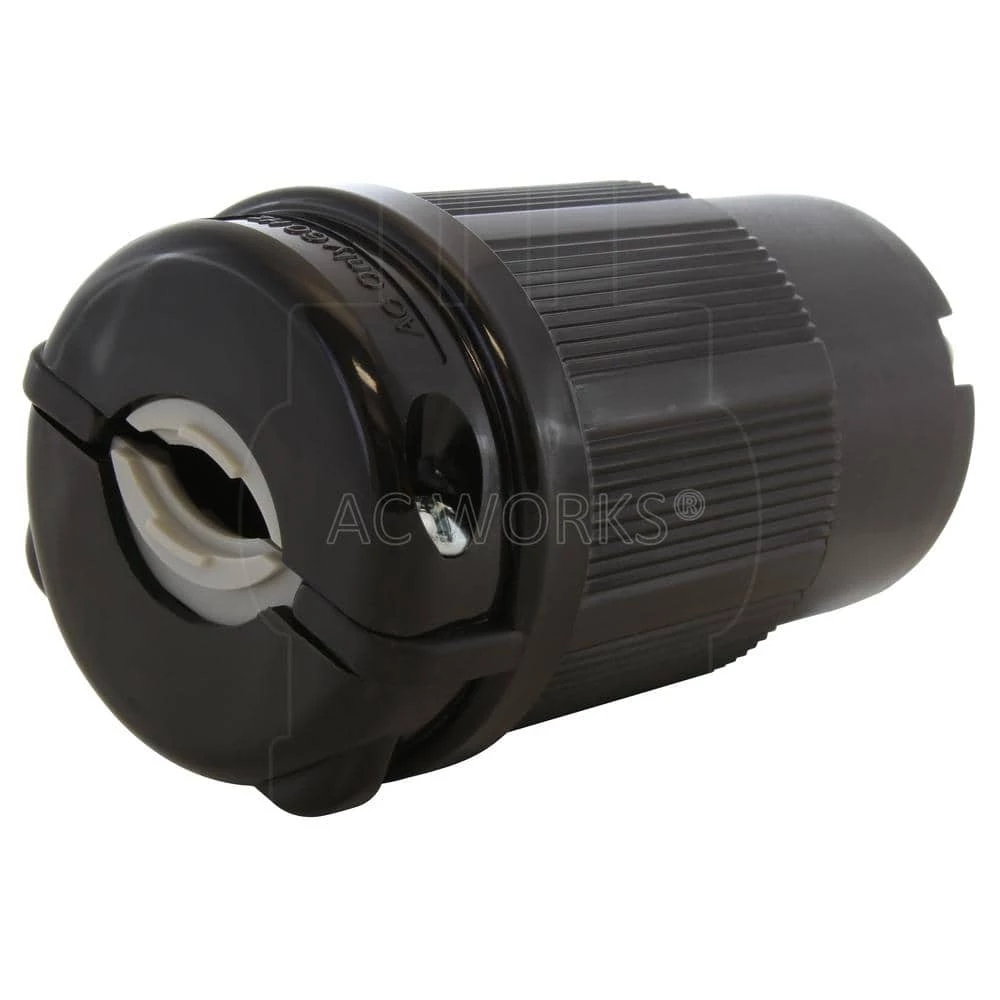 30 Amp RV Travel Trailer NEMA TT-30R Straight-Style Replacement Female Connector by AC WORKS 7 30 Amp RV Travel Trailer NEMA TT-30R Straight-Style Replacement Female Connector by AC WORKS - Image 5