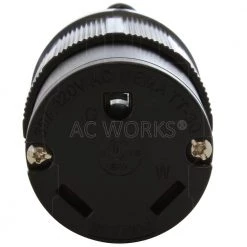 30 Amp RV Travel Trailer NEMA TT-30R Straight-Style Replacement Female Connector by AC WORKS 9 30 Amp RV Travel Trailer NEMA TT-30R Straight-Style Replacement Female Connector by AC WORKS -AC WORKS Shop black ac works electrical plugs connectors astt30r s 4f 1000