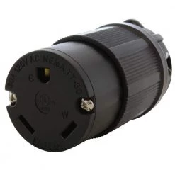 30 Amp RV Travel Trailer NEMA TT-30R Straight-Style Replacement Female Connector by AC WORKS