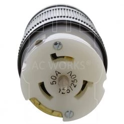 California Standard CS6364 50 Amp 125/250-Volt 4-Prong Locking Female Connector Assembly by AC WORKS -AC WORKS Shop black ac works electrical plugs connectors cs6364 d 4f 1000