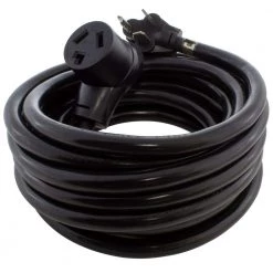 25 ft. STW 10/3 30 Amp 3-Prong Dryer Heavy Duty Thick Extension Cord by AC WORKS