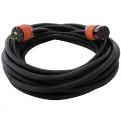 25 ft. SOOW 12/4 NEMA L15-20 20 Amp 3-Phase 250-Volt Industrial Rubber Extension Cord by AC WORKS