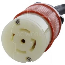 25 ft. SOOW 10/5 NEMA L21-30 30 Amp 3-Phase 120/208V Industrial Rubber Extension Cord by AC WORKS 9 25 ft. SOOW 10/5 NEMA L21-30 30 Amp 3-Phase 120/208V Industrial Rubber Extension Cord by AC WORKS -AC WORKS Shop black ac works general purpose cords l2130pr 025e 1f 1000