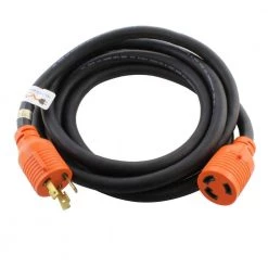 10 ft. SOOW 10/3 NEMA L6-30 30 Amp 250-Volt Rubber Extension Cord by AC WORKS