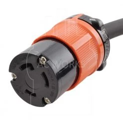 25 ft. SOOW 10/3 NEMA L6-30 30 Amp 250-Volt Rubber Extension Cord by AC WORKS 12 25 ft. SOOW 10/3 NEMA L6-30 30 Amp 250-Volt Rubber Extension Cord by AC WORKS -AC WORKS Shop black ac works general purpose cords l630pr 025e 1f 1000