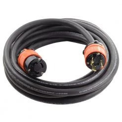 100 ft. SOOW 10/3 NEMA L6-30 30 Amp 250-Volt Rubber Extension Cord by AC WORKS