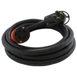 25 ft. 10/4 4-Prong 14-50P 50 Amp Plug to L14-30R 4-Prong 30 Amp Generator Locking Connector by AC WORKS