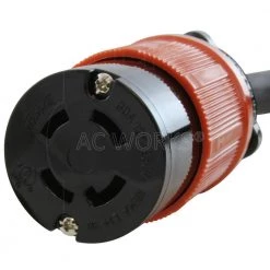50 ft. 10/4 4-Prong 14-50P 50 Amp to L14-30R 4-Prong 30 Amp Generator Locking Connector by AC WORKS -AC WORKS Shop black ac works general purpose cords s1450l1430 050 1f 1000