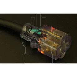 25 ft. 12/3 SJTW 20 Amp 250-Volt NEMA 6-20 Indoor/Outdoor Lighted End Anti-Cold Weather Extension Cord by AC WORKS -AC WORKS Shop black ac works general purpose cords s620pr 025 44 1000