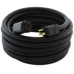 75 ft. SOOW 10 Gauge NEMA 5-15P to NEMA 5-20R 15/20 Amp Super Duty Rubber Extension Cord by AC WORKS