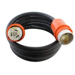 75 ft. SOOW 6/4 CS6365/CS6364 Temp Power 50 Amp Generator Extension Cord by AC WORKS