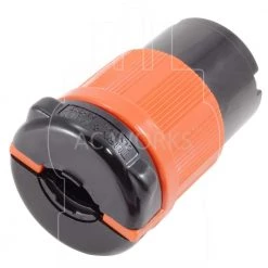AC Connectors NEMA L6-20R 20 Amp 250-Volt 3-Prong Assembly Locking Female Connector by AC WORKS -AC WORKS Shop black orange ac works electrical plugs connectors asl620r 4f 1000