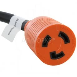 AC Connectors 10 ft. SOOW 12/3 NEMA L5-20 20 Amp 125-Volt Rubber Extension Cord by AC WORKS -AC WORKS Shop black orange ac works general purpose cords l520pr 010 1f 1000