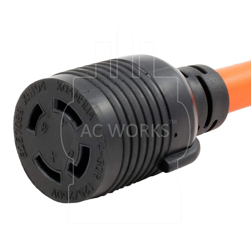 10/4 STW 1.5FT 1450P 50 Amp RV/Range/Generator Plug to L14-30R 4-Prong 30 Amp Locking Connector by AC WORKS 6 10/4 STW 1.5FT 1450P 50 Amp RV/Range/Generator Plug to L14-30R 4-Prong 30 Amp Locking Connector by AC WORKS - Image 4