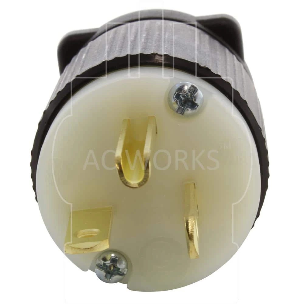 20 Amp 125-Volt NEMA 5-20P 3-Prong Industrial Heavy Duty Grade Male Plug by AC WORKS 5 20 Amp 125-Volt NEMA 5-20P 3-Prong Industrial Heavy Duty Grade Male Plug by AC WORKS - Image 3