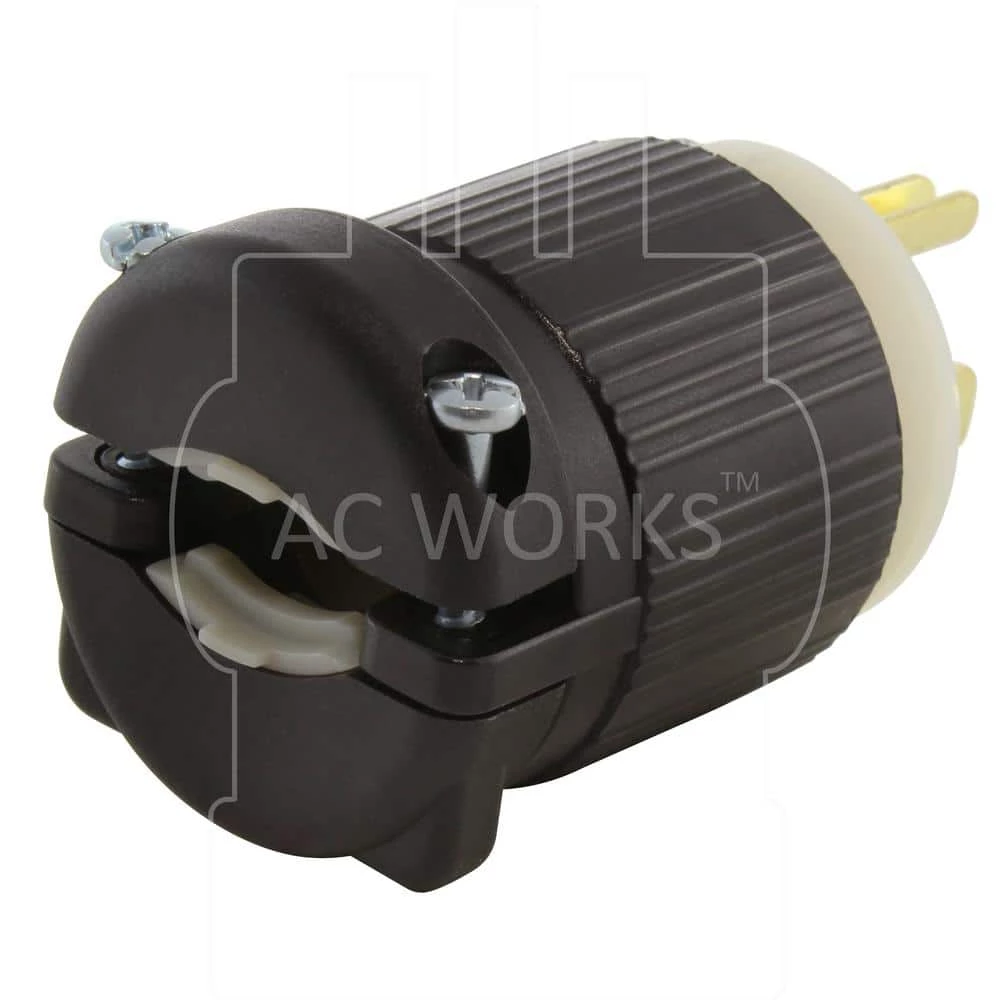 20 Amp 250-Volt NEMA 6-20P 3-Prong Industrial Grade Have Duty Male Plug by AC WORKS 7 20 Amp 250-Volt NEMA 6-20P 3-Prong Industrial Grade Have Duty Male Plug by AC WORKS - Image 5
