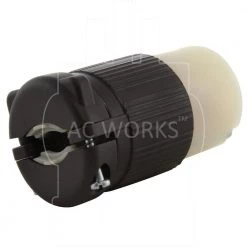15/ 20 Amp 250-Volt NEMA 6-15/20R 3-Prong Industrial Grade Heavy Duty Female Connector by AC WORKS -AC WORKS Shop black white ac works electrical plugs connectors as620r 44 1000
