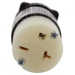 15/ 20 Amp 250-Volt NEMA 6-15/20R 3-Prong Industrial Grade Heavy Duty Female Connector by AC WORKS -AC WORKS Shop black white ac works electrical plugs connectors as620r 4f 1000