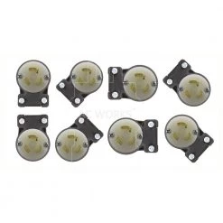 15 Amp 125-Volt NEMA L5-15P 3-Prong All Angles Elbow Industrial Locking Male Plug by AC WORKS -AC WORKS Shop black white ac works electrical plugs connectors asel515p 76 1000