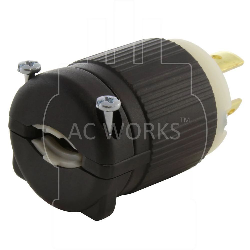 15 Amp 125-Volt NEMA L5-15P 3-Prong Industrial Grade Locking Male Plug by AC WORKS 7 15 Amp 125-Volt NEMA L5-15P 3-Prong Industrial Grade Locking Male Plug by AC WORKS - Image 5