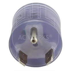 30 Amp TT-30P to 5-20R 15 Amp/20 Amp RV Adapter Household Outlet with Power Indicator by AC WORKS -AC WORKS Shop clear blue ac works plug adapters rvtt520 1f 1000