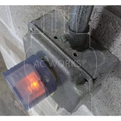 30 Amp TT-30P to 5-20R 15 Amp/20 Amp RV Adapter Household Outlet with Power Indicator by AC WORKS -AC WORKS Shop clear blue ac works plug adapters rvtt520 76 1000