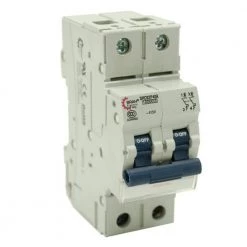2-Pole 4 Amp Din Rail Circuit Breaker by Connecticut Electric