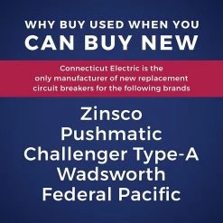 100 Amp 2-Pole Breaker by Connecticut Electric -AC WORKS Shop connecticut electric double pole breakers ubiz2100 c3 1000