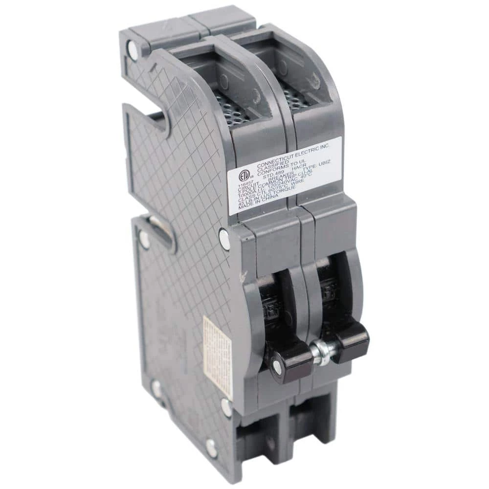 New UBIZ Thick 30 Amp 1-1/2 in. 2-Pole Type QC Replacement Circuit Breaker by Connecticut Electric 3 New UBIZ Thick 30 Amp 1-1/2 in. 2-Pole Type QC Replacement Circuit Breaker by Connecticut Electric