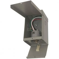 50 Amp Power Inlet Box (CS6375) with Cover by Connecticut Electric