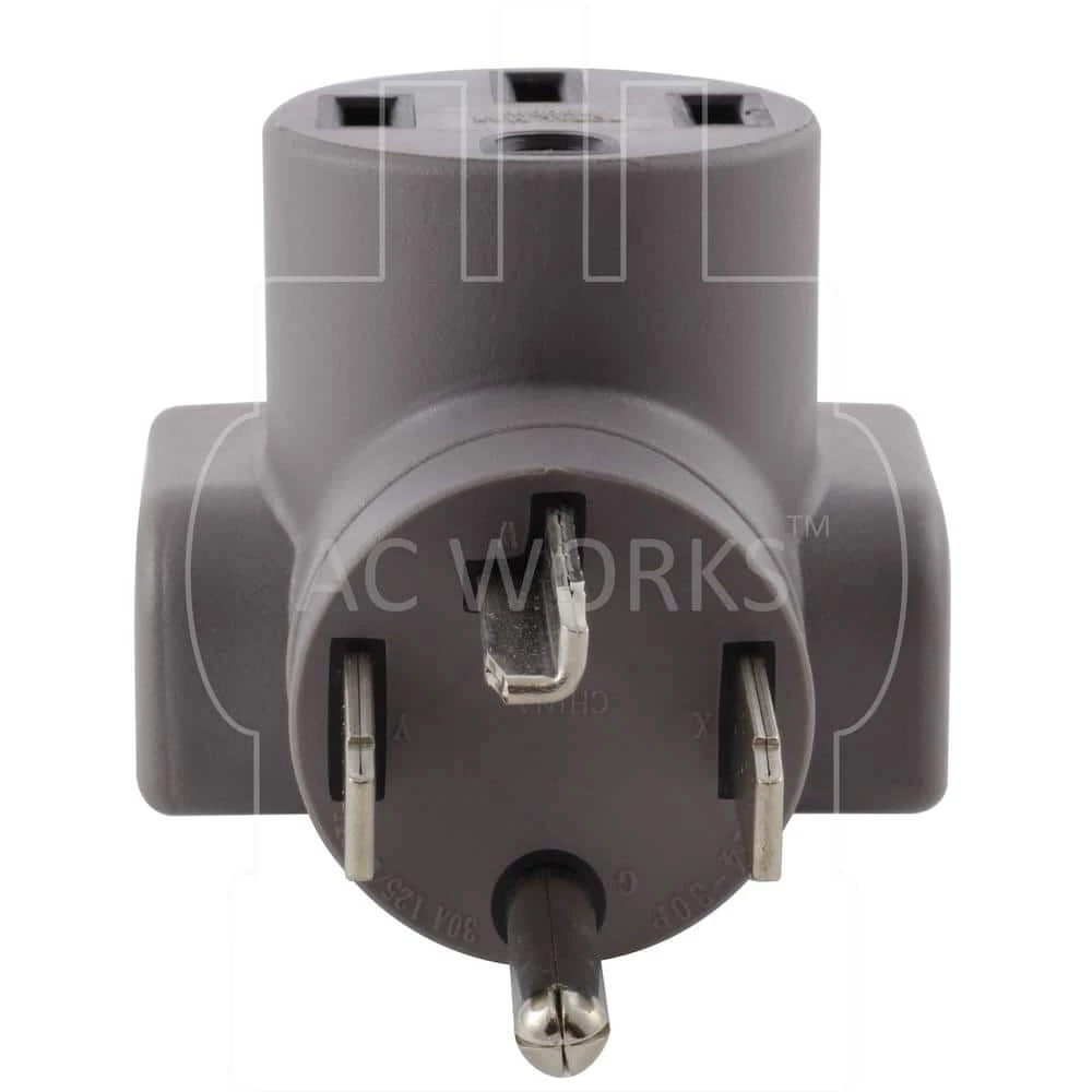AC Connectors EV Charging Adapter NEMA 14-30P 4-Prong Dryer Plug to Tesla Electrical Vehicle Charging by AC WORKS 5 AC Connectors EV Charging Adapter NEMA 14-30P 4-Prong Dryer Plug to Tesla Electrical Vehicle Charging by AC WORKS - Image 3