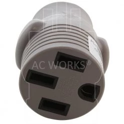 Electric Vehicle Charging Adapter for Tesla Use (20 Amp 250-Volt L6-20 Locking Plug to Tesla) by AC WORKS -AC WORKS Shop gray ac works plug adapters evl620ss 44 1000