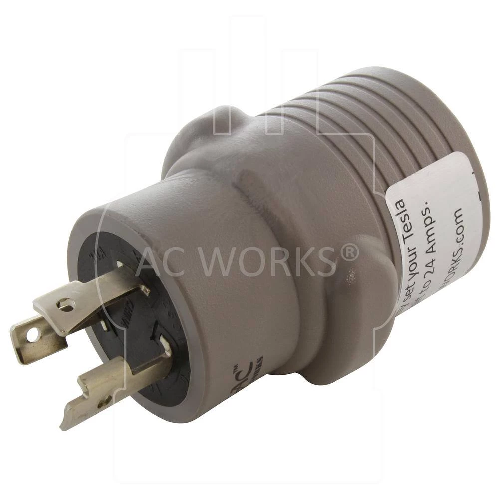 Electric Vehicle Charging Adapter for Tesla Use (30 Amp 250-Volt L6-30 Locking Plug to Tesla) by AC WORKS 6 Electric Vehicle Charging Adapter for Tesla Use (30 Amp 250-Volt L6-30 Locking Plug to Tesla) by AC WORKS - Image 4