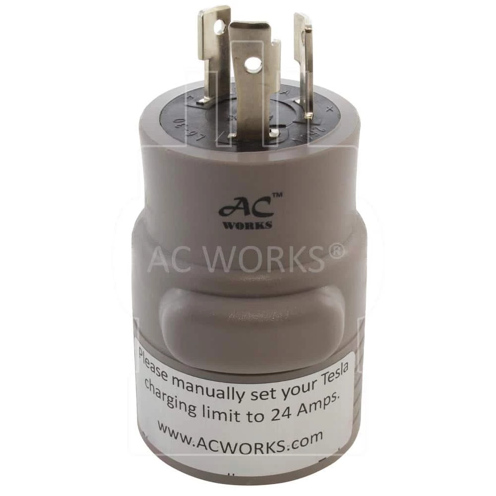Electric Vehicle Charging Adapter for Tesla Use (30 Amp 250-Volt L6-30 Locking Plug to Tesla) by AC WORKS 9 Electric Vehicle Charging Adapter for Tesla Use (30 Amp 250-Volt L6-30 Locking Plug to Tesla) by AC WORKS - Image 7