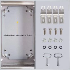 720 cu. in. Electrical Box NENA 4X IP66 Wall Mount Junction Outlet Box 12x10x6 Stainless Steel 1-Gang 4 Knockouts by VEVOR -AC WORKS Shop gray vevor boxes brackets dqx304bxg12106001v0 76 1000