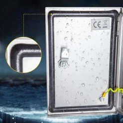 576 cu. in. Electrical Box NENA 4X IP66 Wall Mount Junction Switch Outlet Box 12x8x6 Stainless Steel Screw Cover 1-Gang by VEVOR -AC WORKS Shop gray vevor weatherproof boxes dqx304bxg12860001v0 44 1000