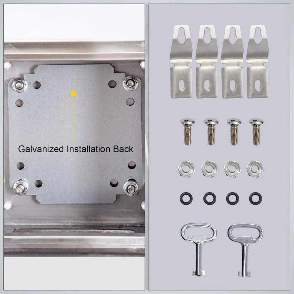 2048 cu. in. Electrical Box NENA 4X IP66 Wall Mount Junction Outlet Box 16x16x8 Stainless Steel 1-Gang 4 Knockouts by VEVOR 8 2048 cu. in. Electrical Box NENA 4X IP66 Wall Mount Junction Outlet Box 16x16x8 Stainless Steel 1-Gang 4 Knockouts by VEVOR - Image 7
