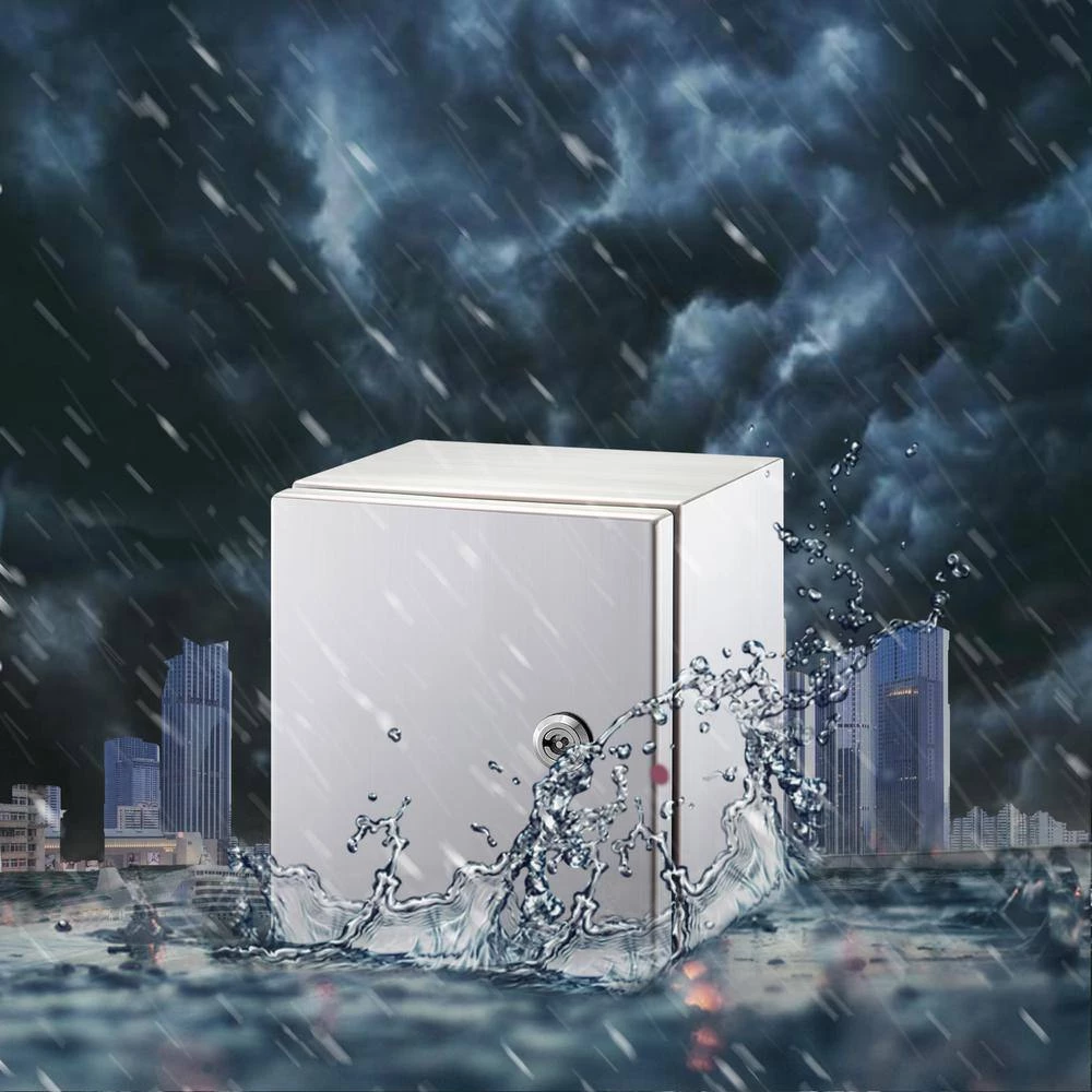 2048 cu. in. Electrical Box NENA 4X IP66 Wall Mount Junction Outlet Box 16x16x8 Stainless Steel 1-Gang 4 Knockouts by VEVOR 7 2048 cu. in. Electrical Box NENA 4X IP66 Wall Mount Junction Outlet Box 16x16x8 Stainless Steel 1-Gang 4 Knockouts by VEVOR - Image 6