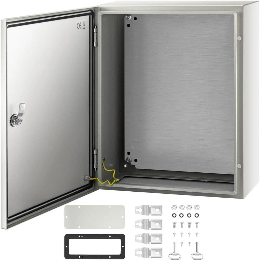 Electrical Box 20 in. x 16 in. x 8 in. Outdoor Steel Enclosure IP66 Grade Electrical Junction Box with Mounting Plate by VEVOR 3 Electrical Box 20 in. x 16 in. x 8 in. Outdoor Steel Enclosure IP66 Grade Electrical Junction Box with Mounting Plate by VEVOR