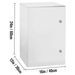 Electrical Box 24 in. x 16 in. x 12 in. Wall-Mounted Weatherproof Carbon Steel Hinged Junction Box with Mounting Plat by VEVOR -AC WORKS Shop gray vevor weatherproof boxes dqxjstcfs60x40x30v0 d4 1000