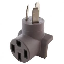 Electric Vehicle Charging Adapter for Tesla Use (50 Amp, NEMA 10-50 Plug to NEMA 14-50 Tesla Connector) by AC WORKS