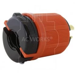 NEMA L15-20P 3-Phase 20 Amp 250-Volt 4-Prong Assembly Locking Male Plug by AC WORKS 10 NEMA L15-20P 3-Phase 20 Amp 250-Volt 4-Prong Assembly Locking Male Plug by AC WORKS -AC WORKS Shop orange ac works electrical plugs connectors asl1520p 1f 1000