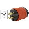 NEMA L15-20P 3-Phase 20 Amp 250-Volt 4-Prong Assembly Locking Male Plug by AC WORKS 1 NEMA L15-20P 3-Phase 20 Amp 250-Volt 4-Prong Assembly Locking Male Plug by AC WORKS -AC WORKS Shop orange ac works electrical plugs connectors asl1520p c3 1000
