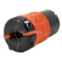 NEMA 20 Amp 250-Volt 3-Phase 4-Prong Locking Female Connector with UL, C-UL Approval by AC WORKS 12 NEMA 20 Amp 250-Volt 3-Phase 4-Prong Locking Female Connector with UL, C-UL Approval by AC WORKS -AC WORKS Shop orange ac works electrical plugs connectors asl1520r 1f 1000